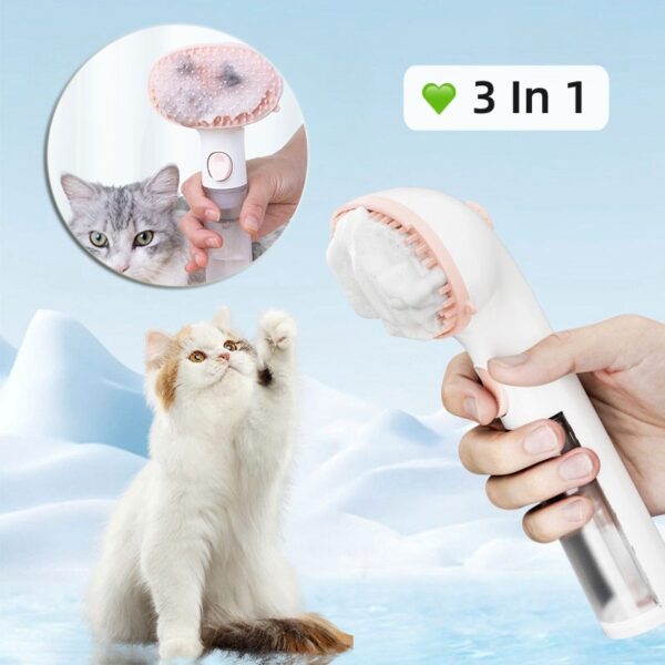 3 In 1 Pet Steam Brush Pet Cleaning Adjustable Comb Wash-free Comb Hair Removal Grooming Supplies Pets Accessories