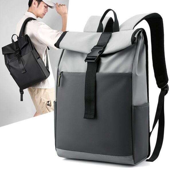 Casual Fashion Backpack For Men Women New Laptop Backpack Oxford Cloth Waterproof Short Distance Travel Backpack Men Black - Image 7